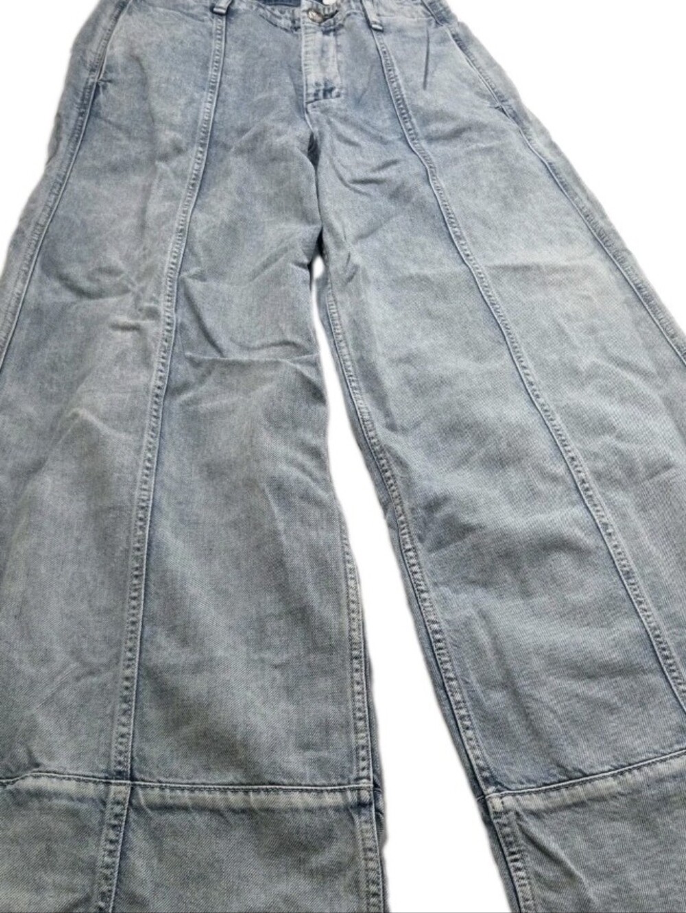 Rag & Bone Size 24 Light Wash Wide Leg Women's Jeans High-Rise Arianna Palazzo - Picture 3 of 11
